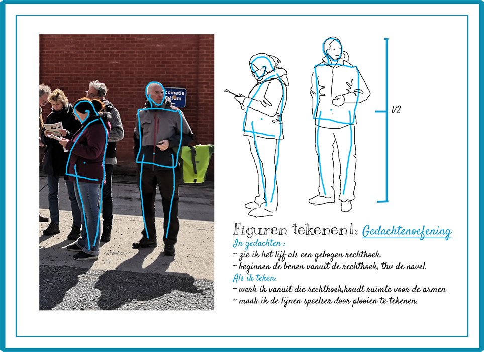 tips voor urban sketcher om mensen te tekenen